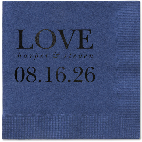 Official Headlines Napkin, Black, Navy, black