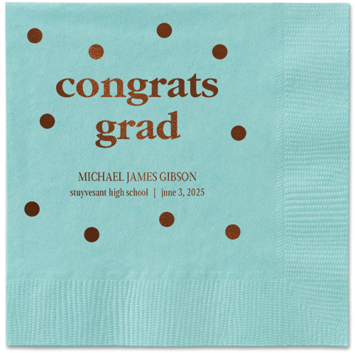 Official Headlines Napkin, Blue, Aqua