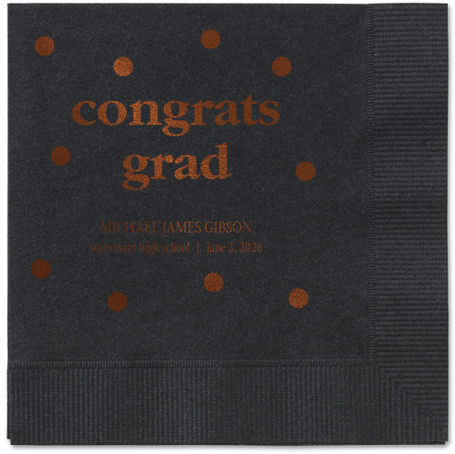 Official Headlines Napkin, Blue, Black, royal