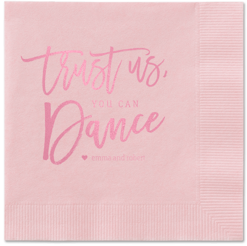 Dance Along Napkins, Pink, Blush, Blush