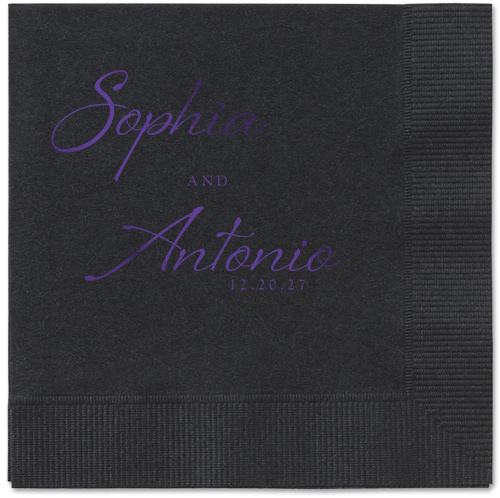 Torn Textures Napkin, Purple, Black, purple