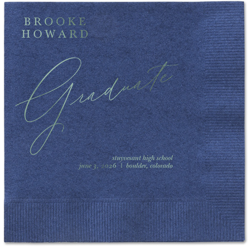 Torn Textures Napkin, Blue, Navy, royal