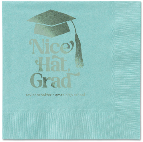 Nice Cap Napkin, Green, Aqua, sage