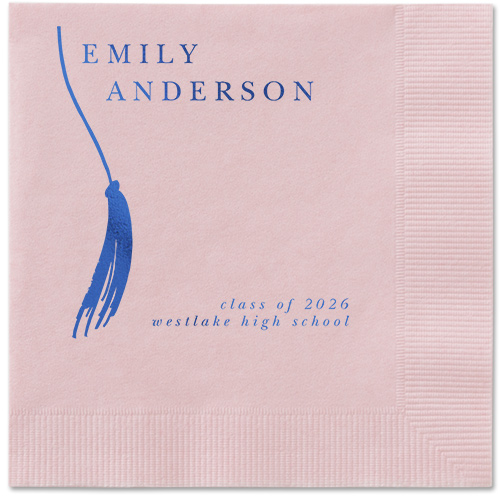 Direct Tassel Napkin, Blue, Blush, royal