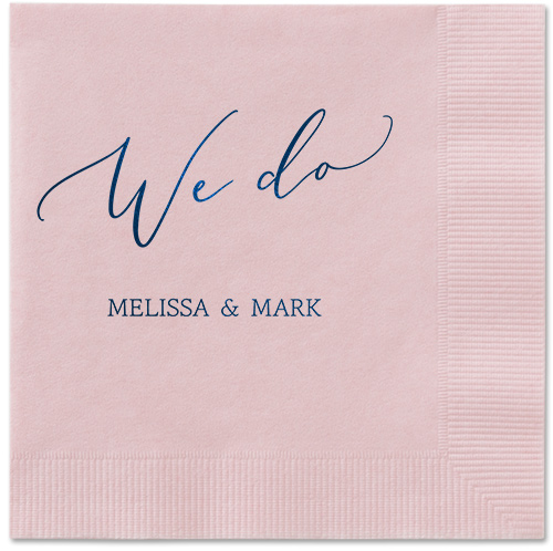 Snapshot Serenity Napkin, Blue, Blush, midnight