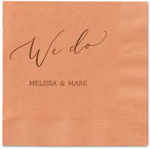 Snapshot Serenity Napkin, Brown, Coral, mocha-matte