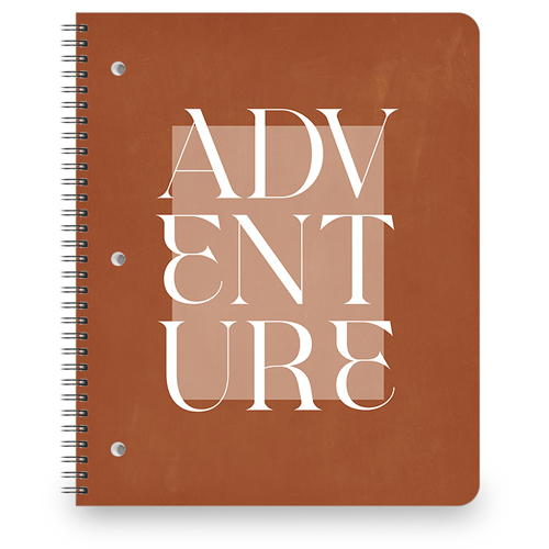 Mod Adventure Large Notebook, 8.5x11, Multicolor
