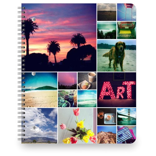 Collage Squares Large Notebook Spiral Notebooks Shutterfly