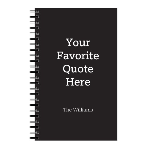 Your Favorite Quote Here 5x8 Notebook, 5x8, Multicolor