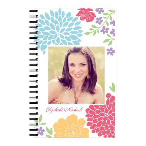 Modern Floral Notebook Spiral Notebooks Shutterfly