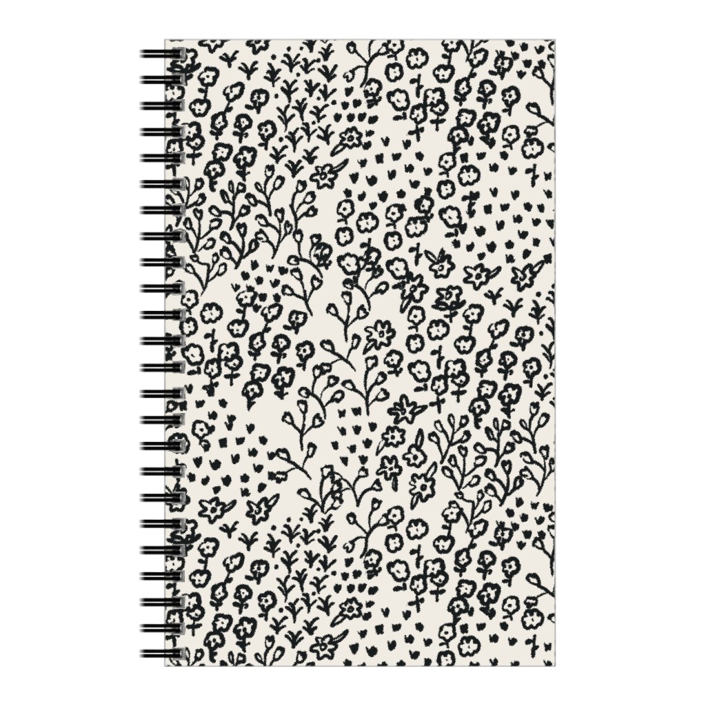 La Ville Meadow - Black Notebook, 5x8, Black, Black