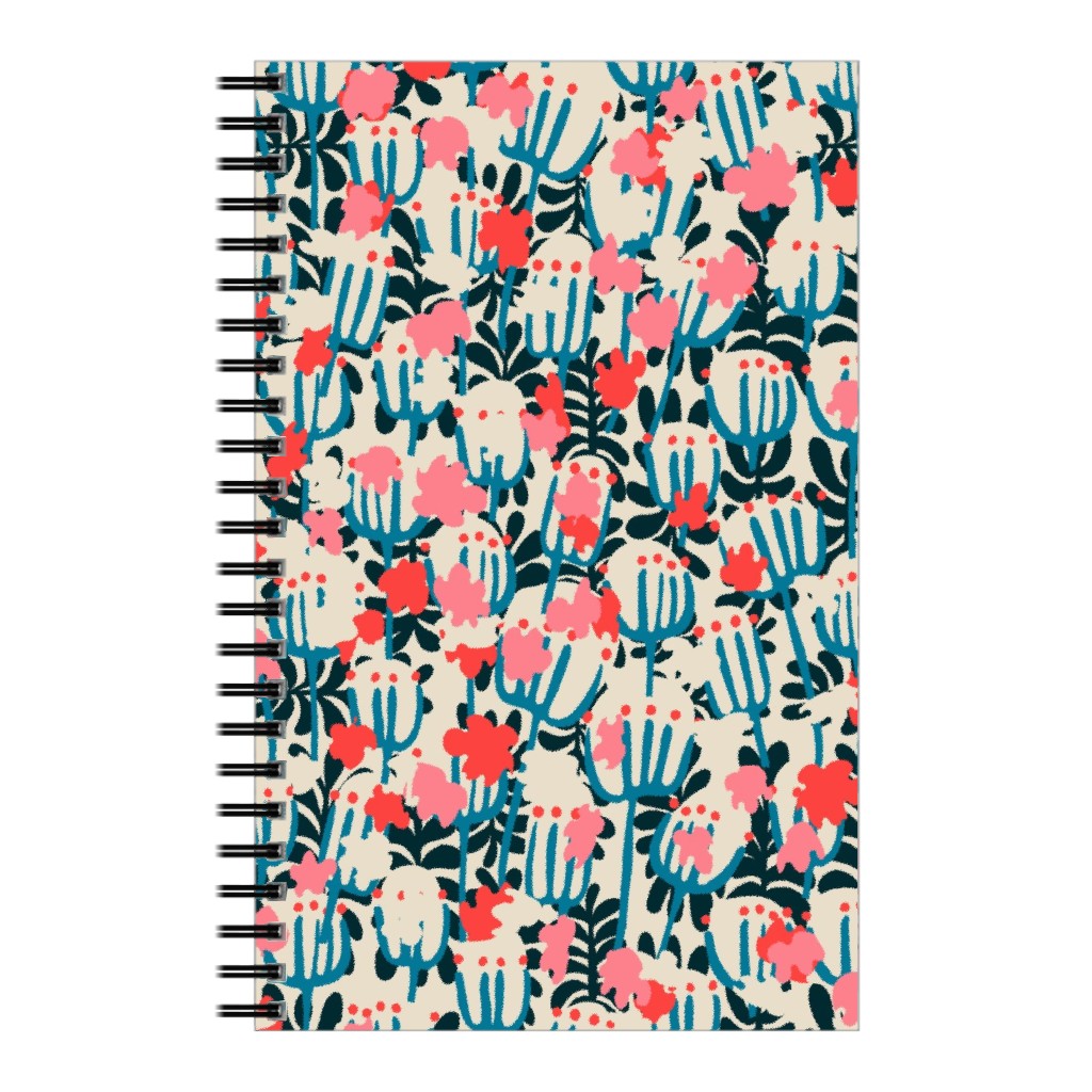 Bazaar Cosmic Blossom - Multi Notebook, 5x8, Pink