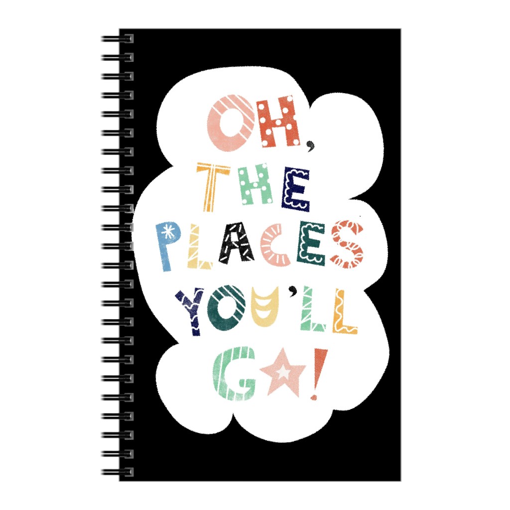 Oh the Places! - Multi Notebook, 5x8, Multicolor