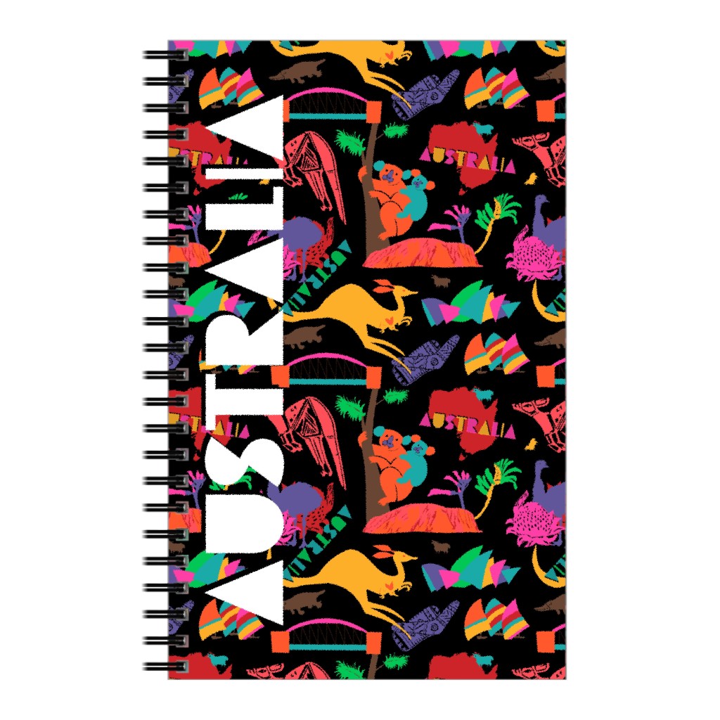 Mod Retro Australia - Multi Notebook, 5x8, Multicolor