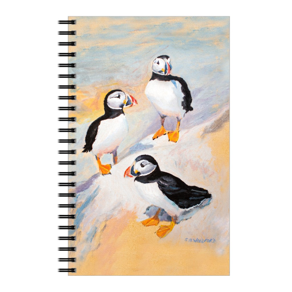 Puffins, Penguins - Multi Notebook, 5x8, Multicolor