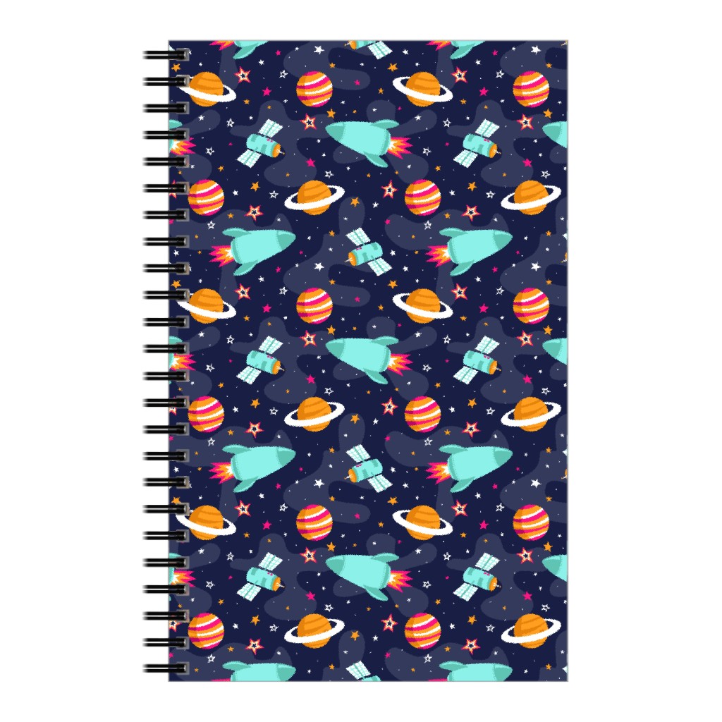 Zooming Through the Cosmos - Multi Notebook, 5x8, Multicolor
