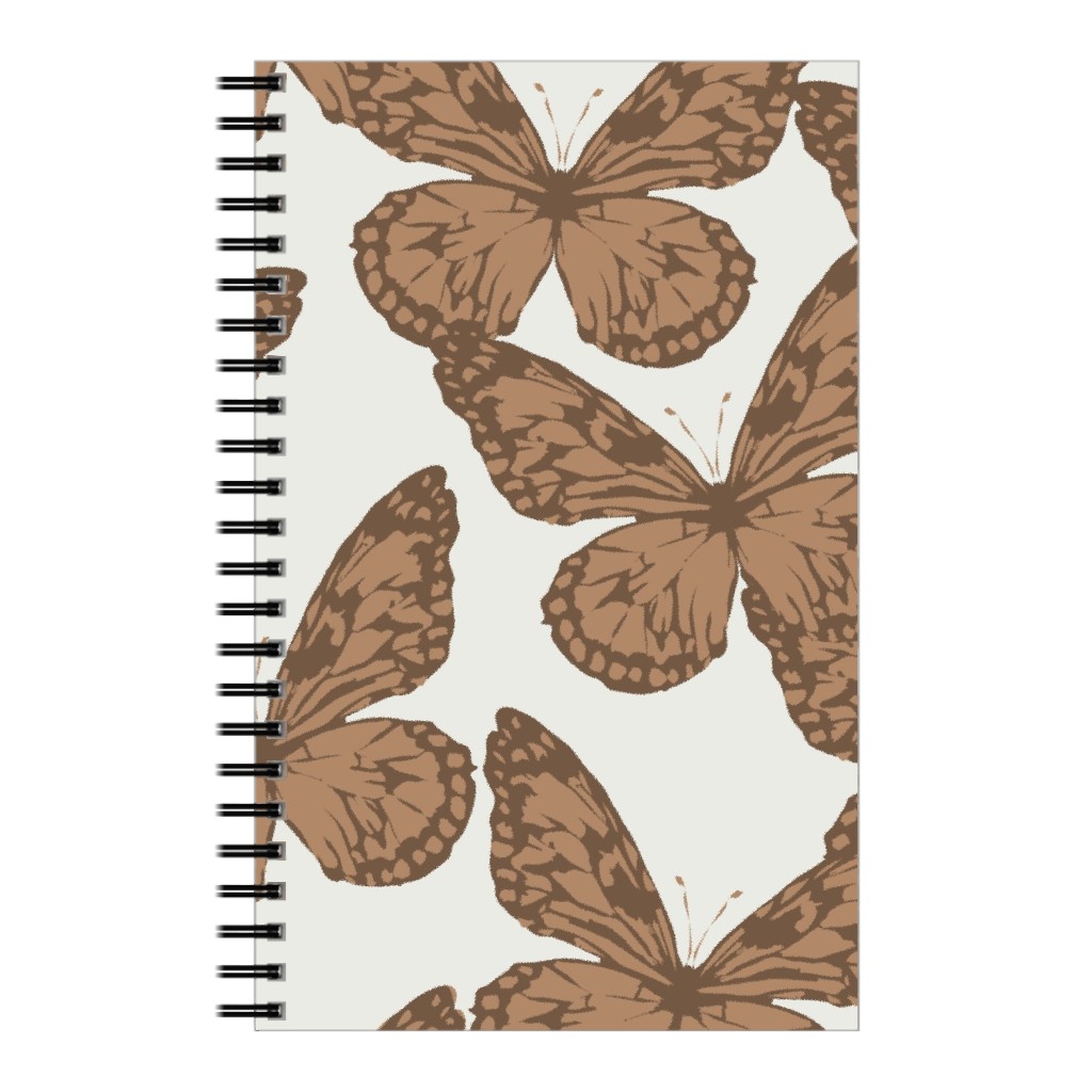 Butterfly Notebook, 5x8, Brown, Clove