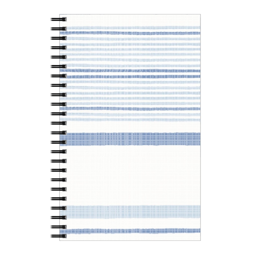 Double Anderson Stripe - Blue Notebook, 5x8, Blue, True Blue