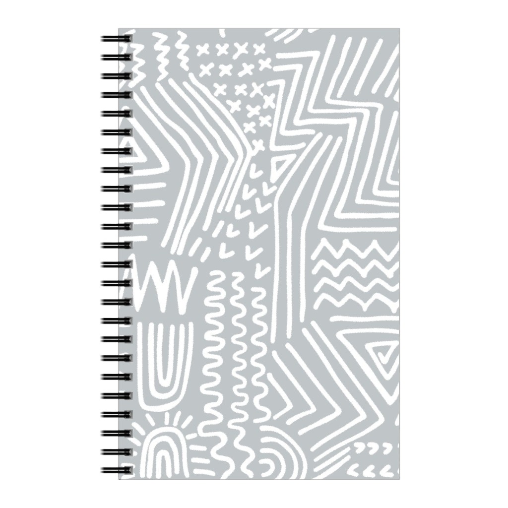 Spirited - Gray Notebook, 5x8, Gray