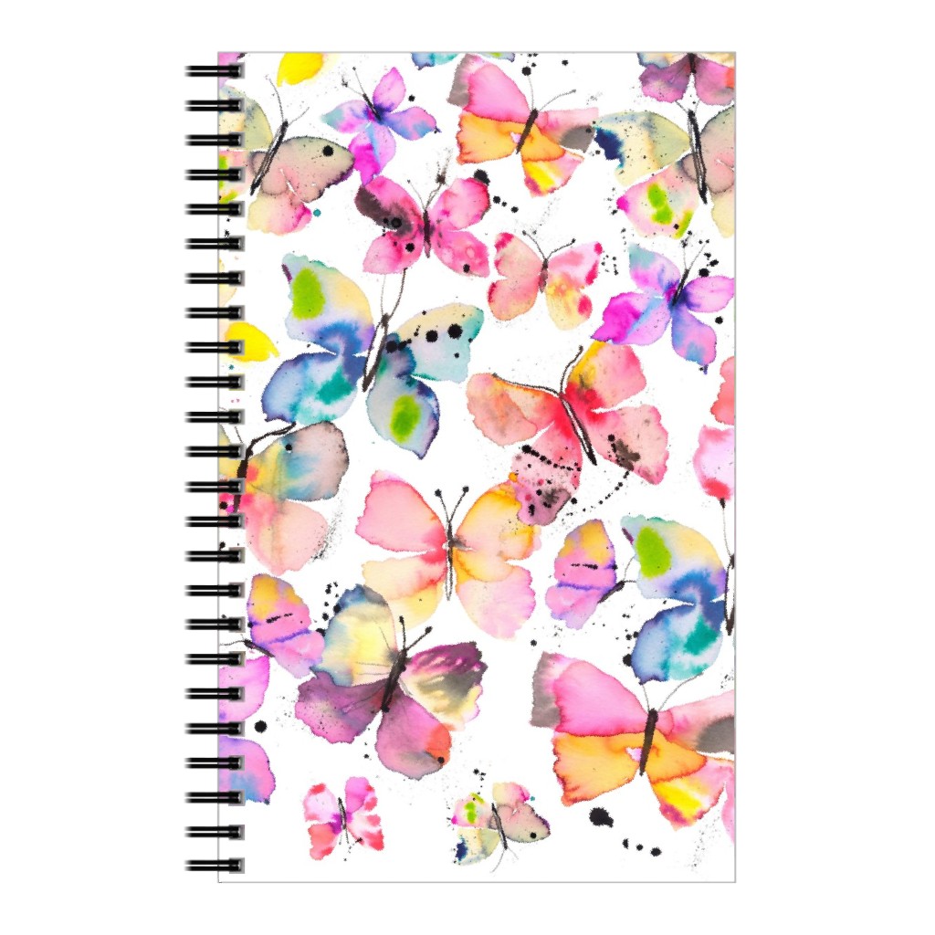 Watercolor Butterflies - Multicolor Notebook, 5x8, Multicolor