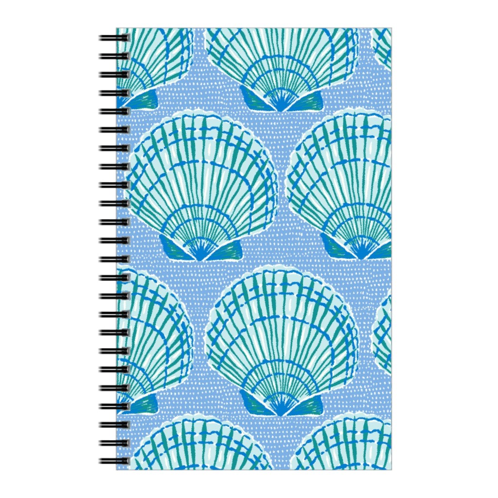 Clams - Blue Notebook, 5x8, Blue