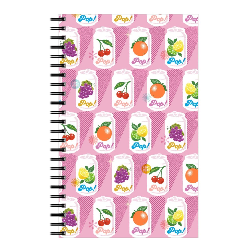 Fruit Pop! Notebook, 5x8, Pink