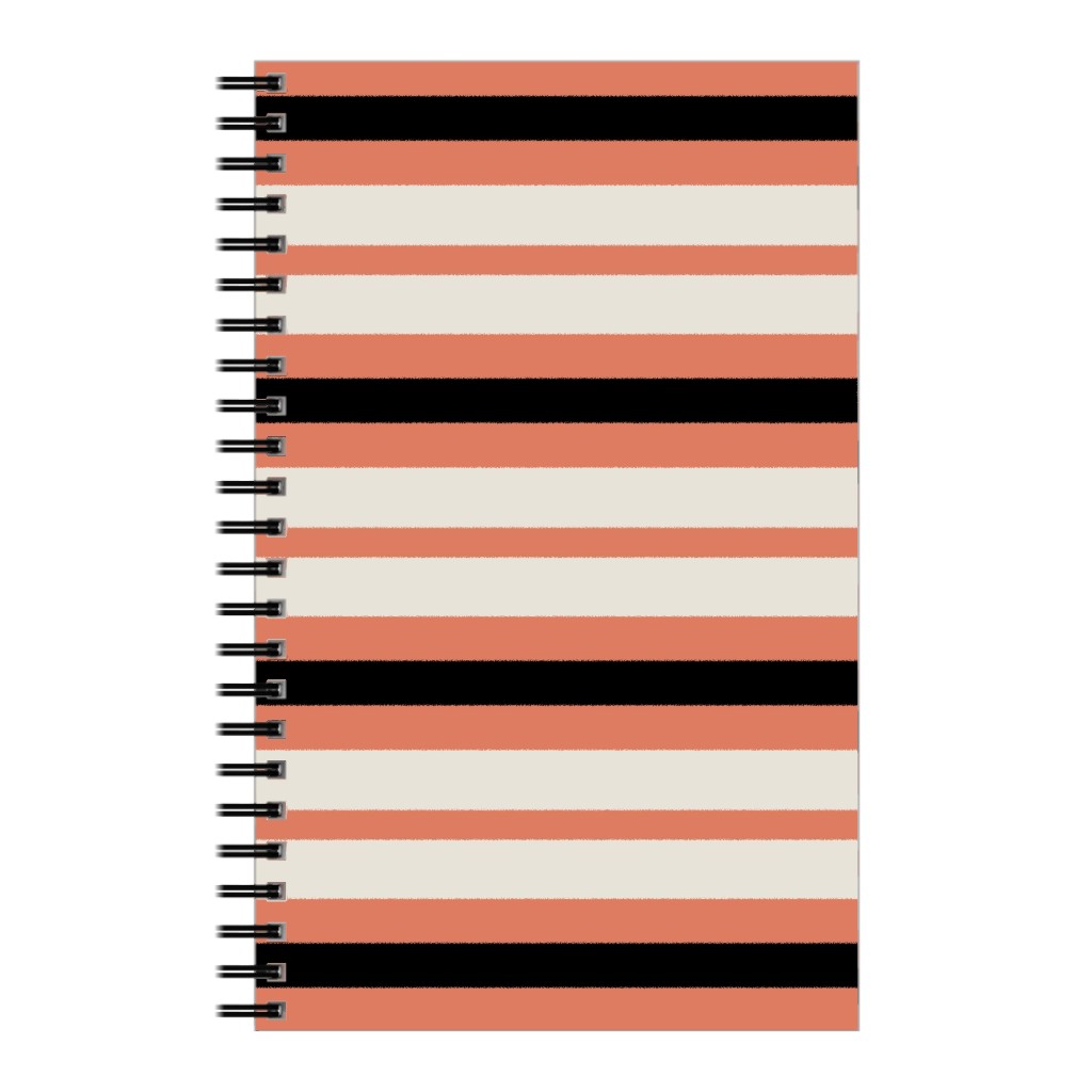 Spooky Halloween Stripe Notebook, 5x8, Multicolor