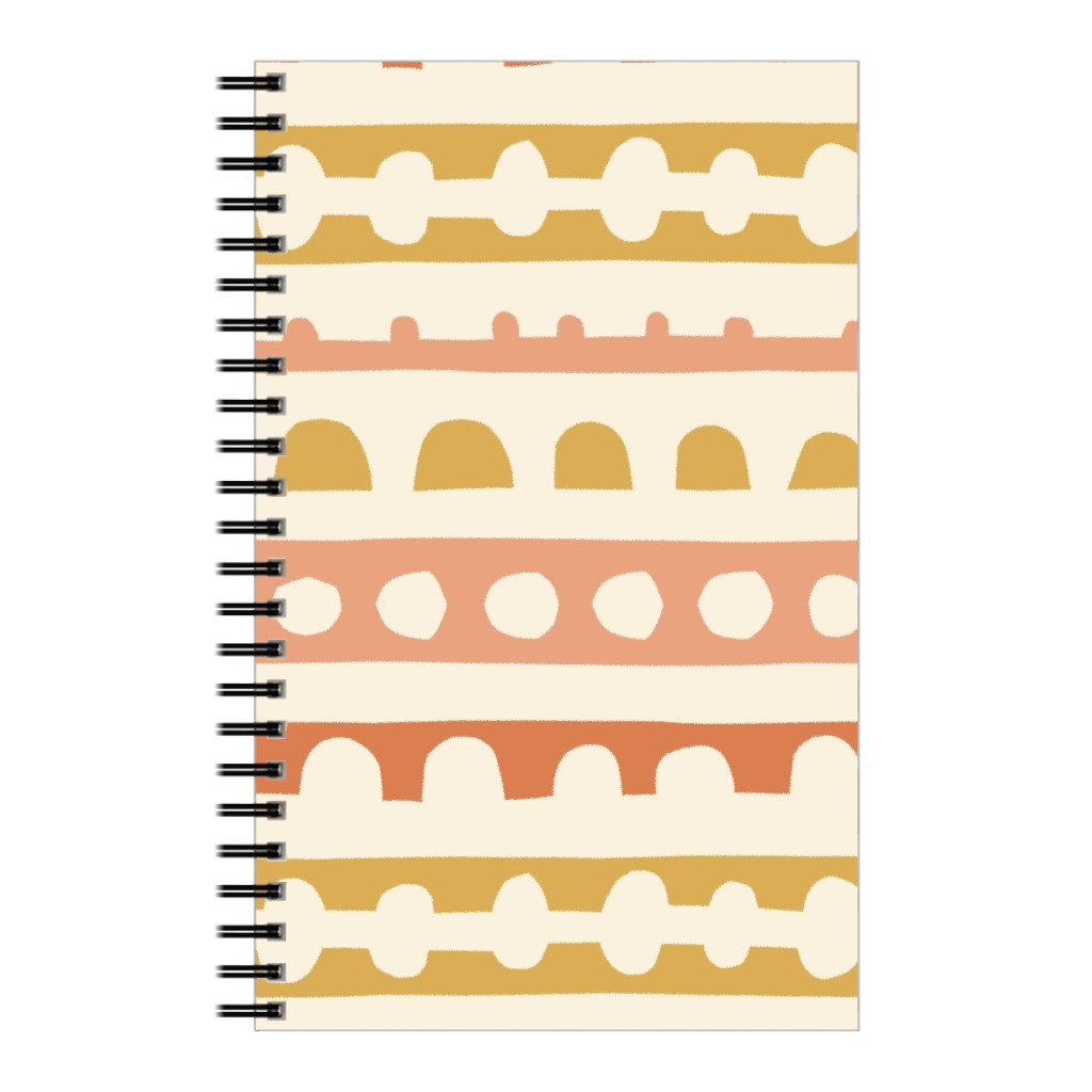 Wonky Papercut Stripes - Multi Notebook, 5x8, Multicolor