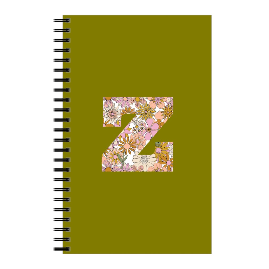 Chelsea Initial Z Notebook, 5x8, Green, Classic Green