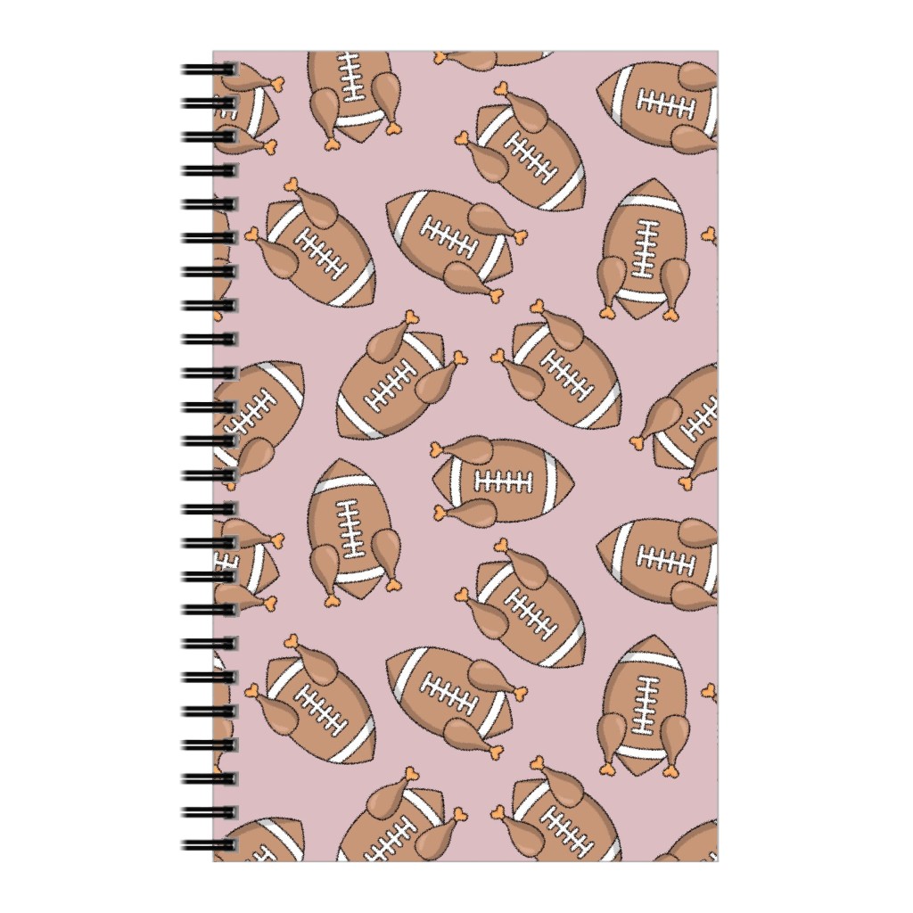 Turkey Football Notebook, 5x8, Orange, Rye