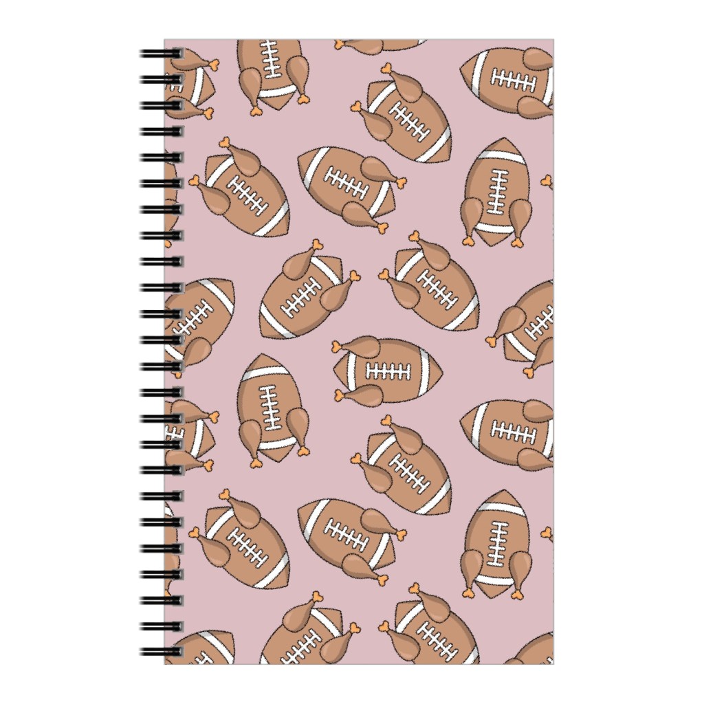 Turkey Football Notebook, 5x8, Orange