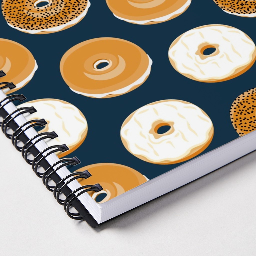Bagel Breakfast Food - Blue Notebook | Shutterfly