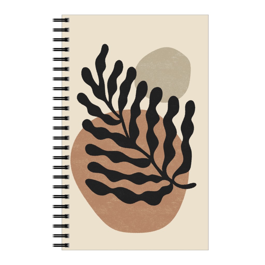 Abstract Leaf - Neutral Notebook, 5x8, Beige