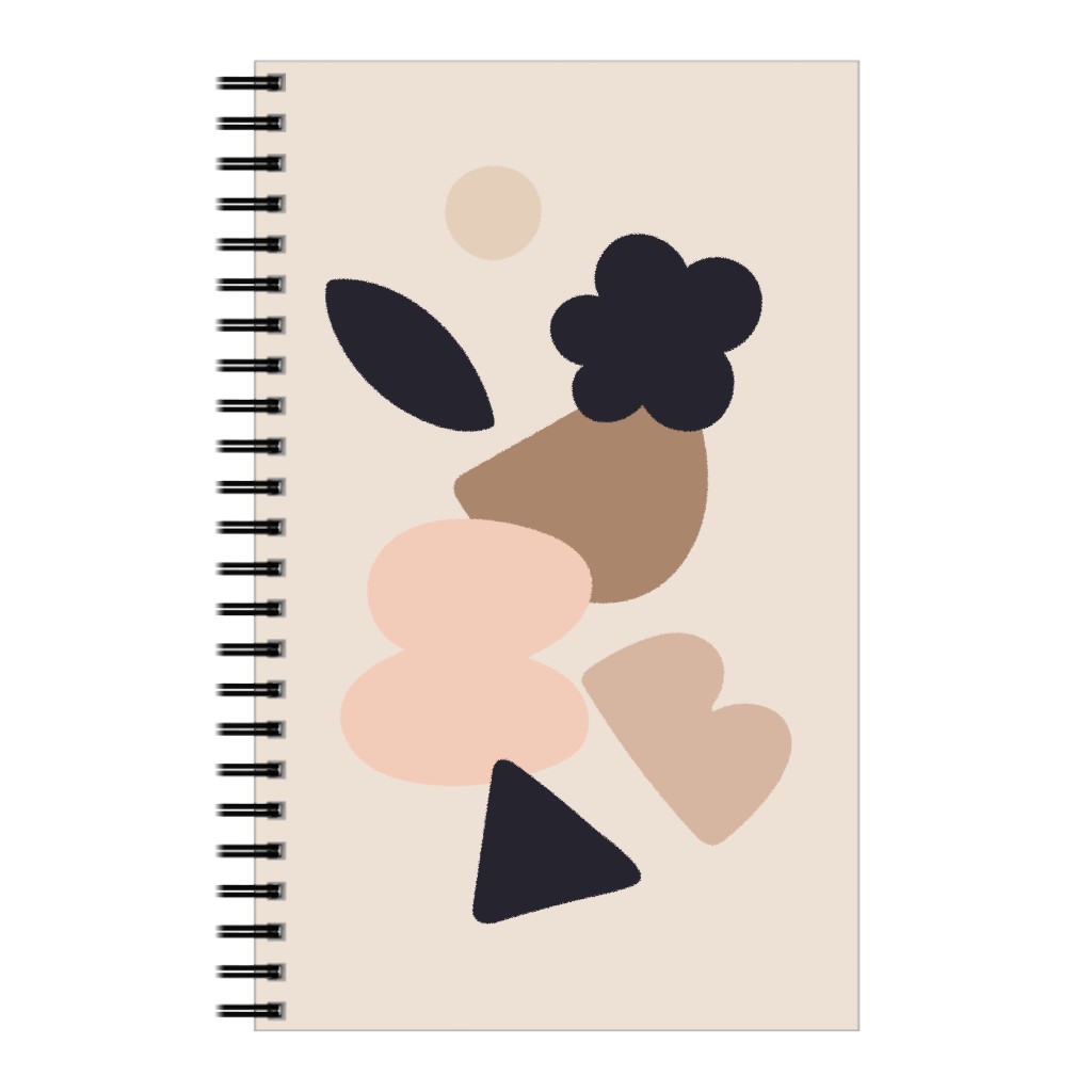 Collage Abstract - Neutral Notebook, 5x8, Beige, Pearl