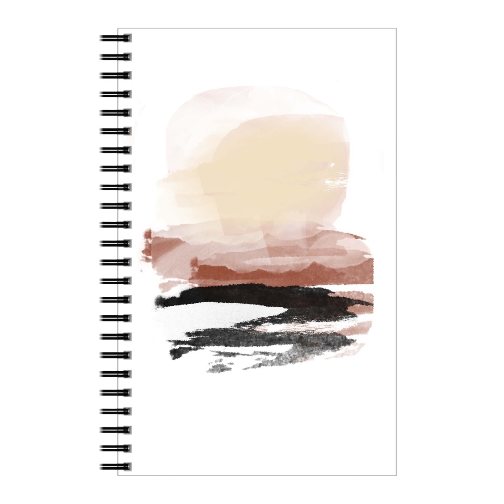 Abstract Sunset - Multi Notebook, 5x8, Pink, Bright Pink