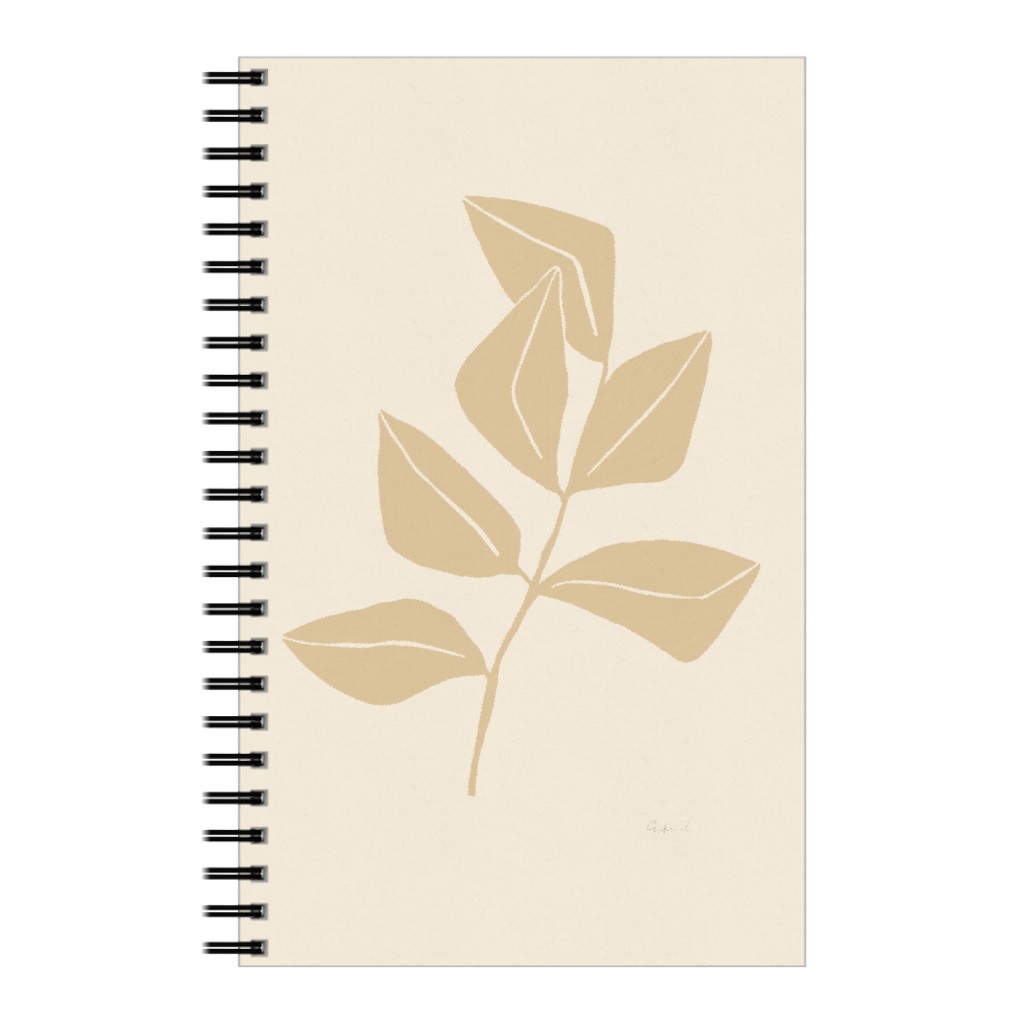 Ficus Botanical - Neutral Notebook, 5x8, Beige