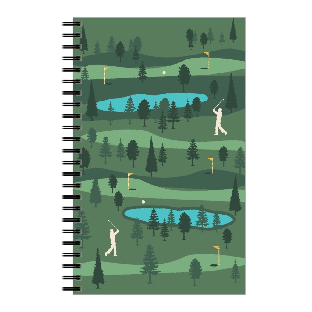 Golf Day Out - Blue and Green Notebook | Shutterfly