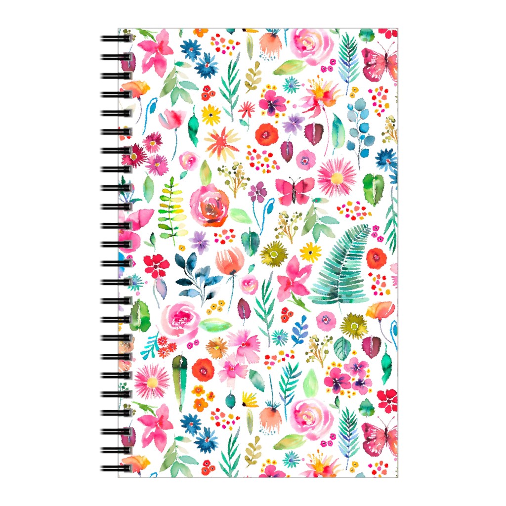 Colorful Botanical Plants - Multi Notebook, 5x8, Multicolor