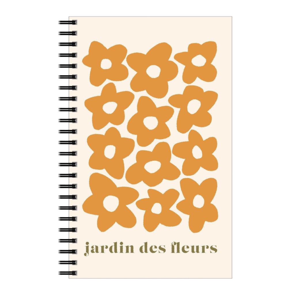 Orange Floral Notebooks