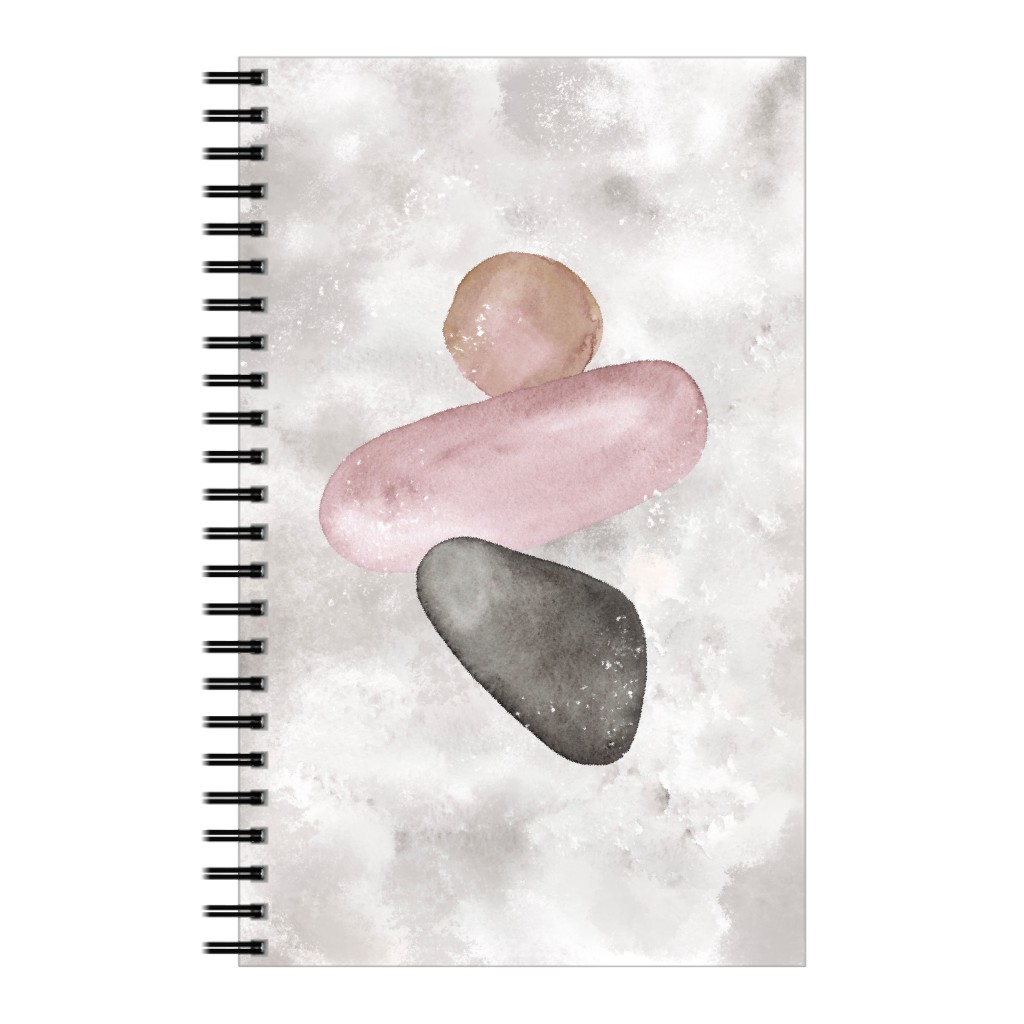 Three Stones Notebook, 5x8, Gray