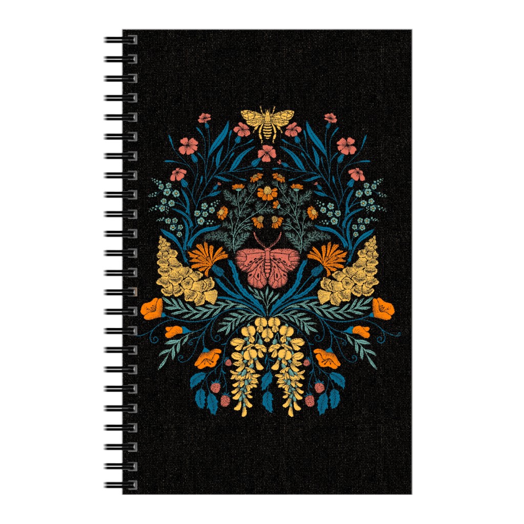 Wildflowers Notebook, 5x8, Multicolor