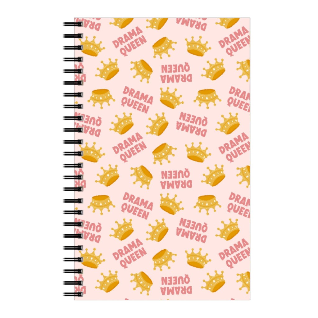 Drama Queen - Pink Notebook, 5x8, Pink