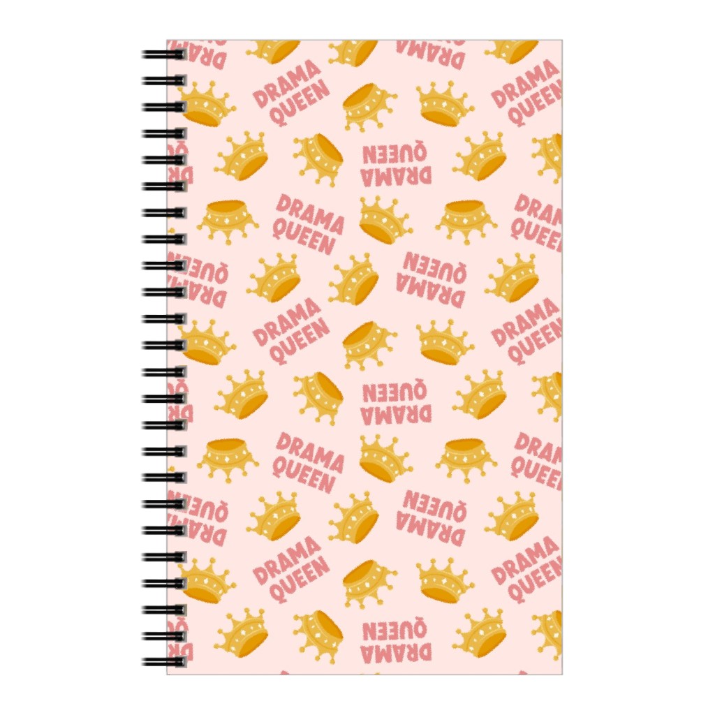 Drama Queen - Pink Notebook, 5x8, Pink