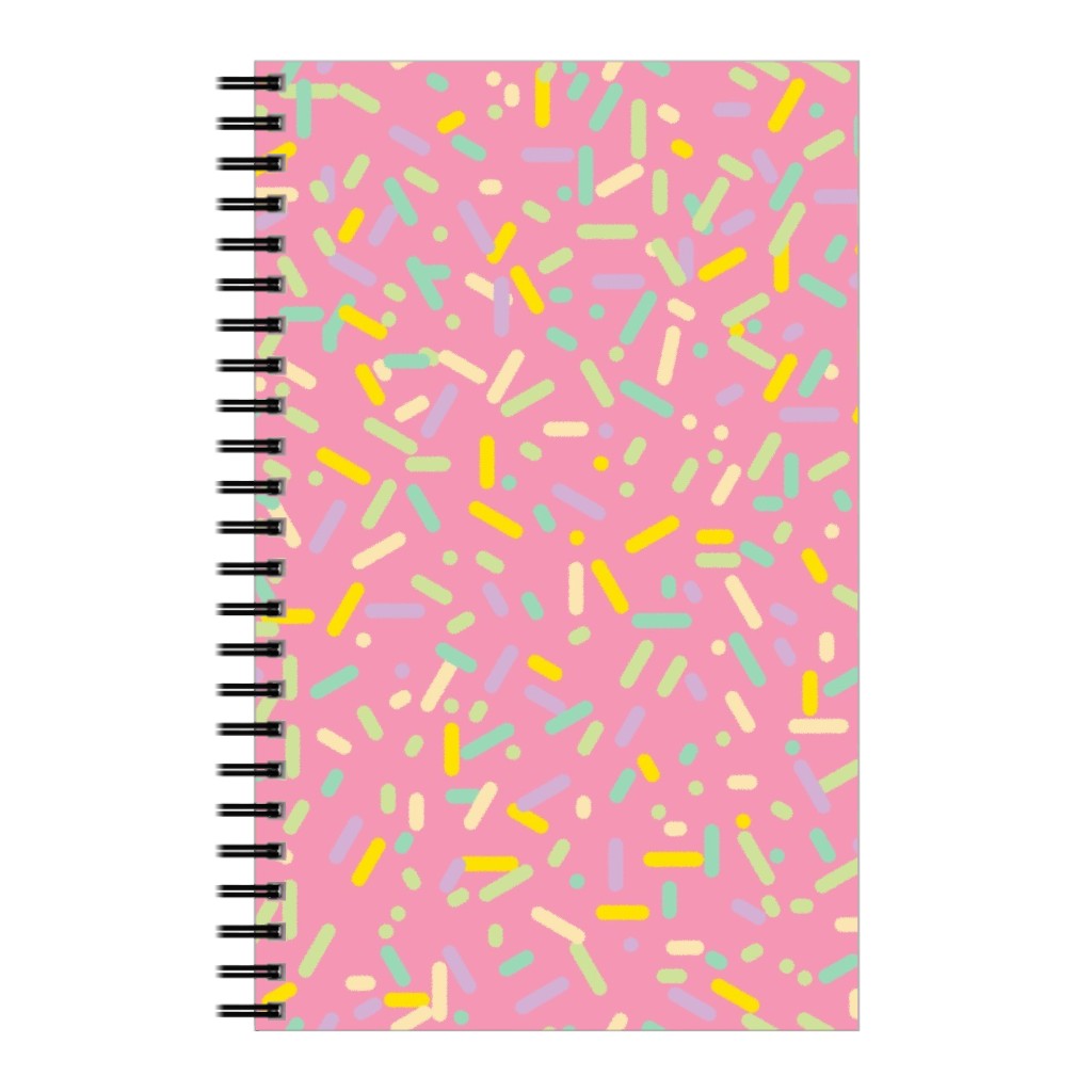 Sprinkles - Pink Notebook, 5x8, Pink