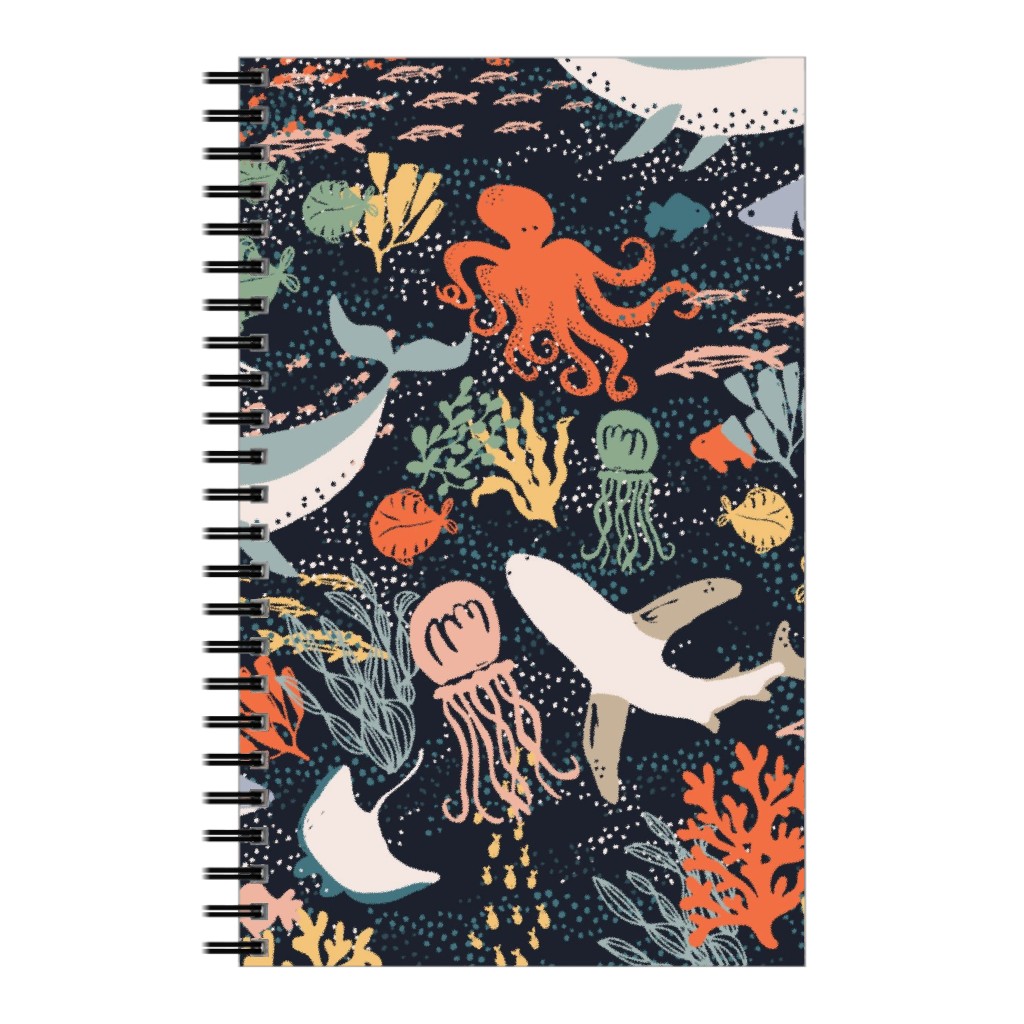 Marine Life - Multicolor Notebook, 5x8, Multicolor