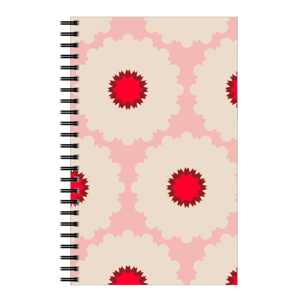 Eva Pop - Pink and Red Notebook, 5x8, Pink