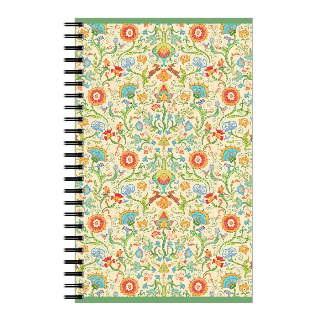 Birds, Cats, Dogs & Florals Fantasy - Multi Notebook, 5x8, Multicolor