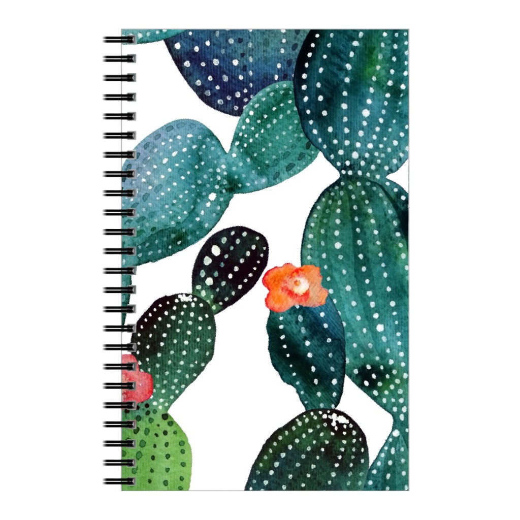 Cactuses - Green Notebook, 5x8, Green