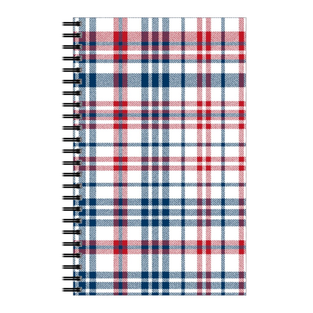 American Plaid - Blue and Red Notebook, 5x8, Multicolor