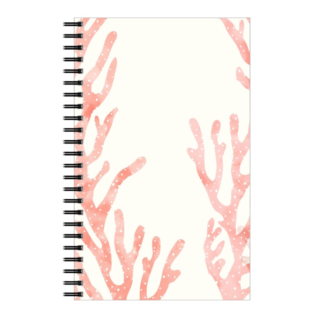 Coral Mermaid Notebook, 5x8, Pink